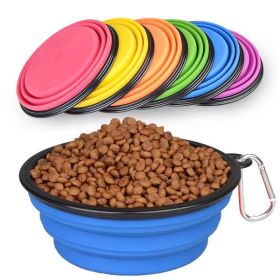 COLLAPSIBLE SILICONE TRAVEL PET BOWL (Primary Colour: yellow)